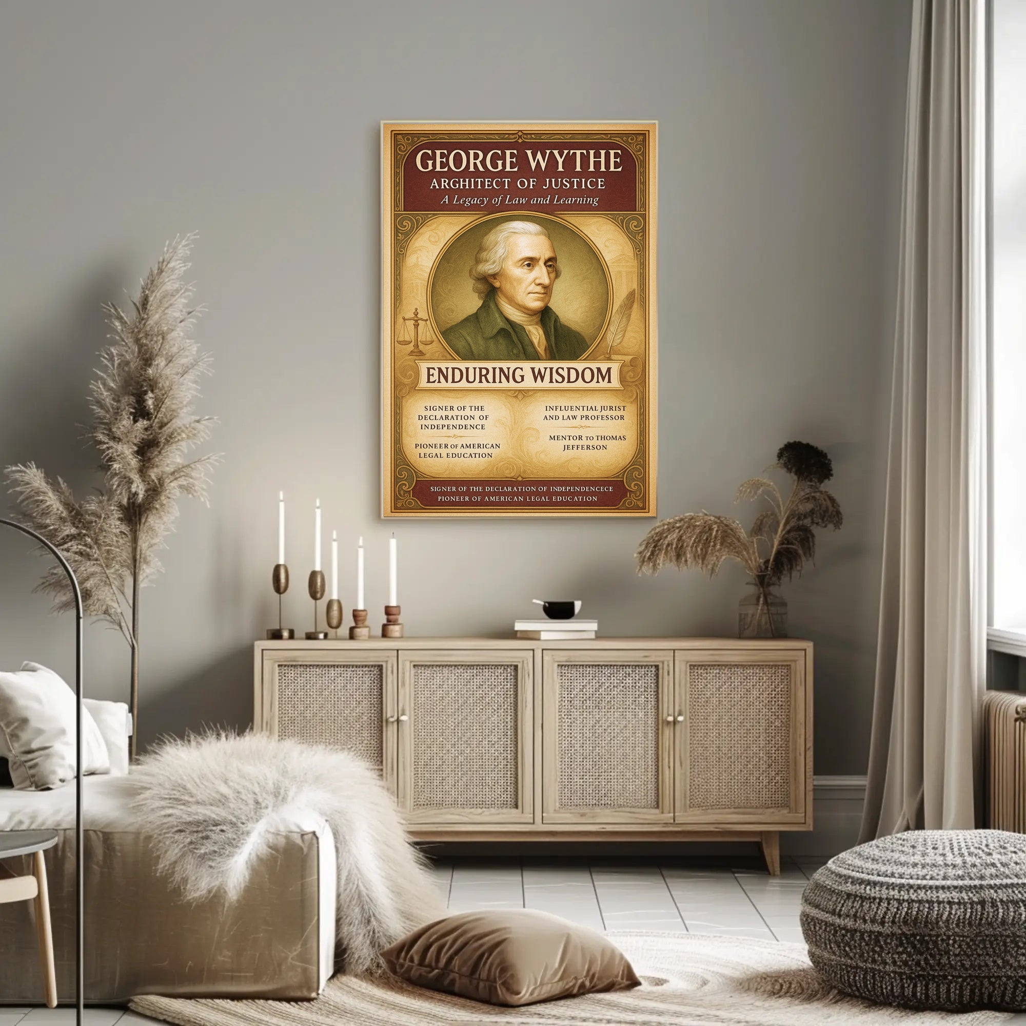 George Wythe Architect of Justice Poster PosterGoat
