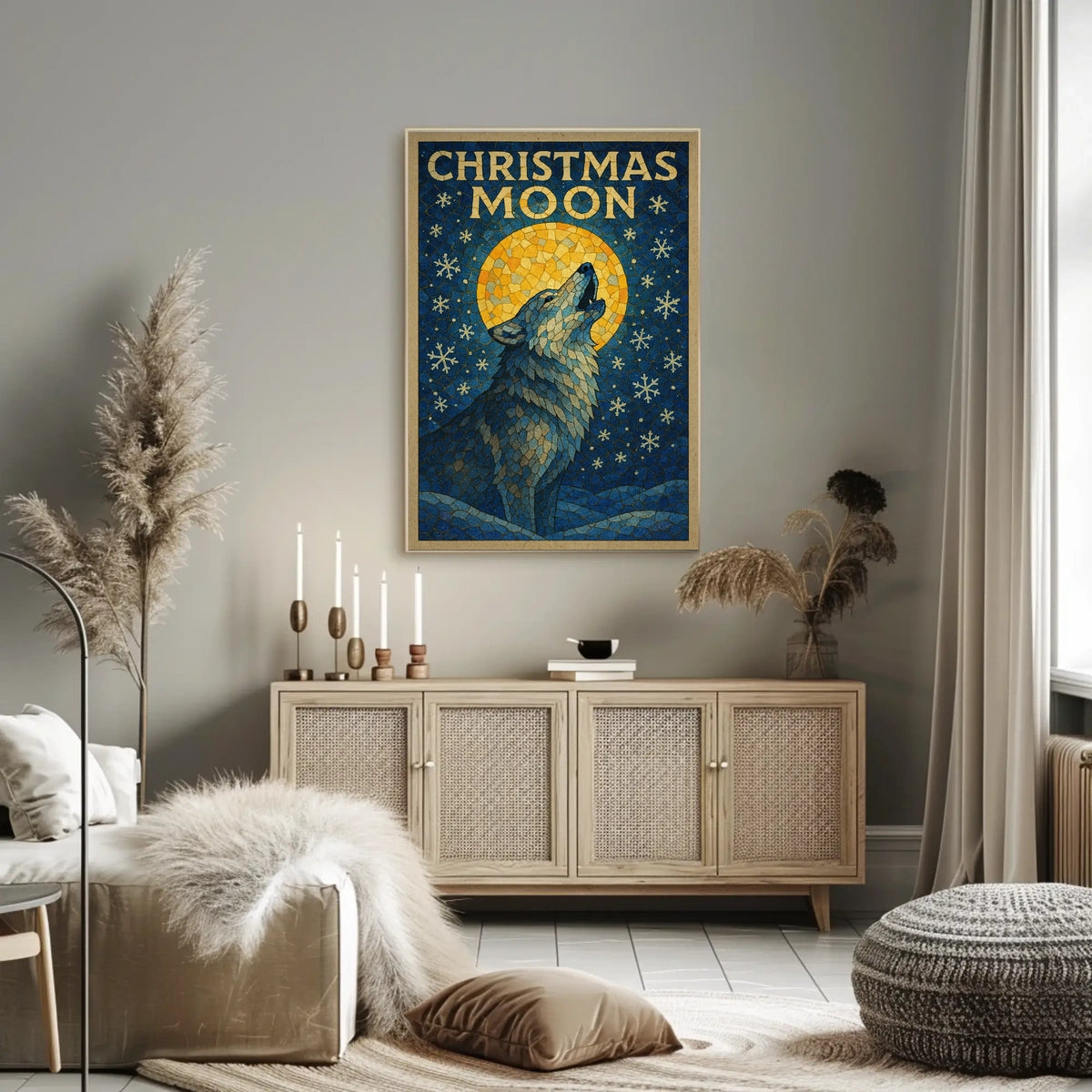 Christmas Moon Poster