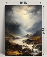 Majestic Mountain Landscape Poster
