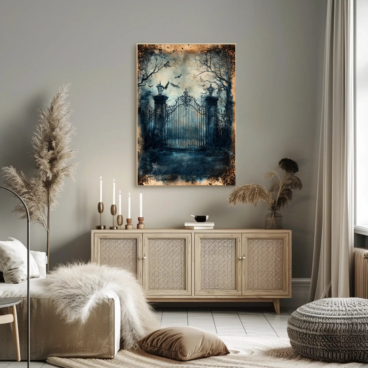 Gothic Victorian Mysterious Scene Artistic Poster