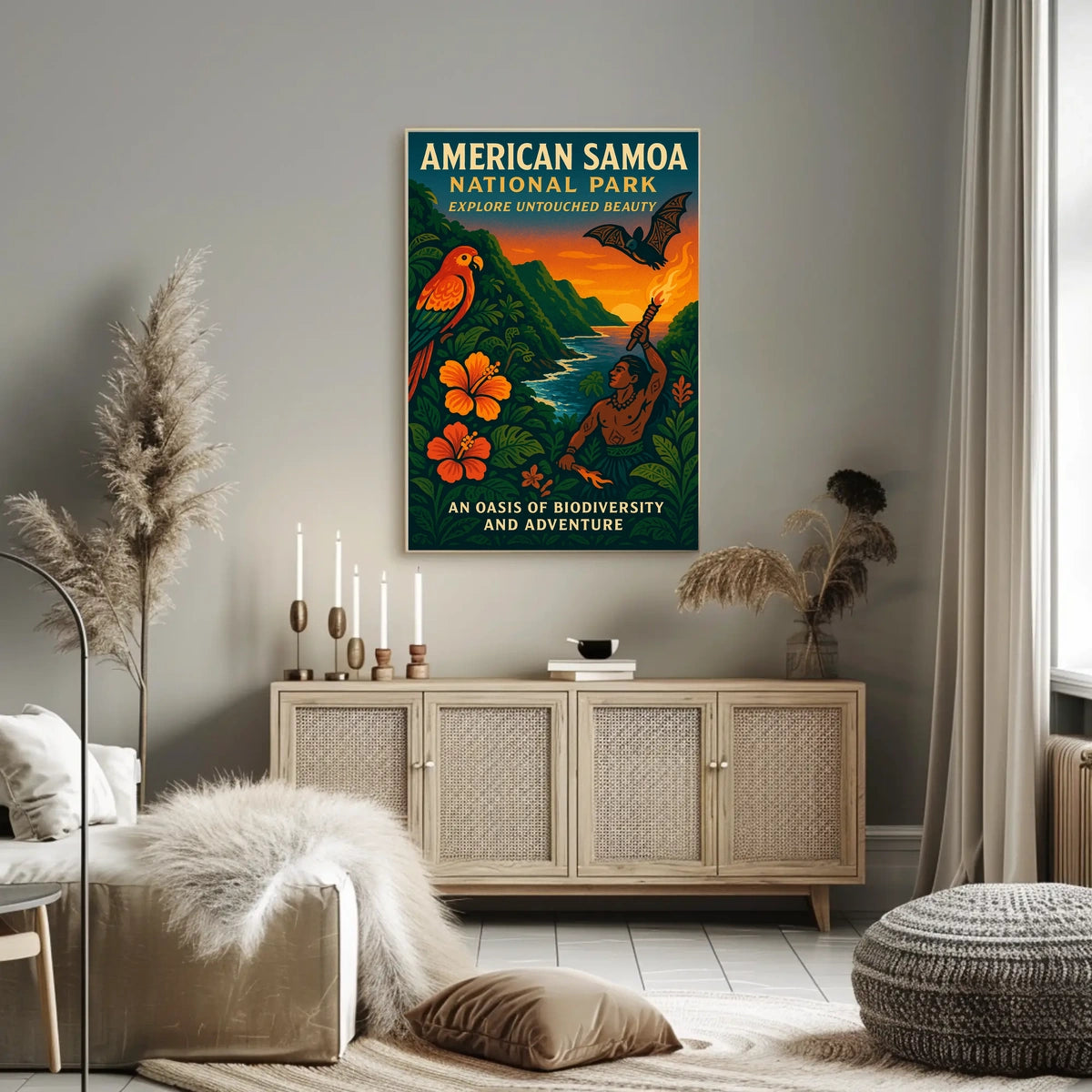 American Samoa Adventure National Park Poster