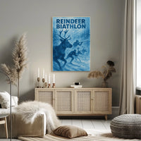 Reindeer Biathlon Adventure Poster