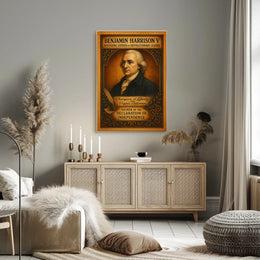 Benjamin Harrison V Founding Father Poster