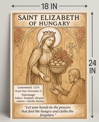 Saint Elizabeth of Hungary Poster PosterGoat