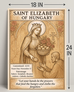 Saint Elizabeth of Hungary Poster PosterGoat