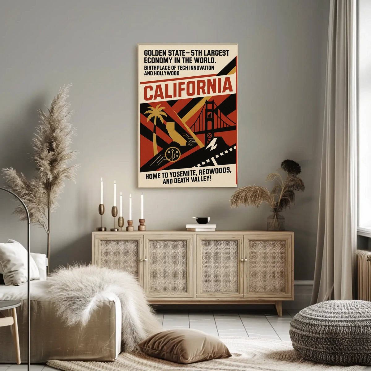 California The Golden State Poster