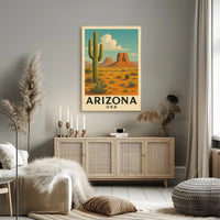 Arizona Desert Landscape Poster