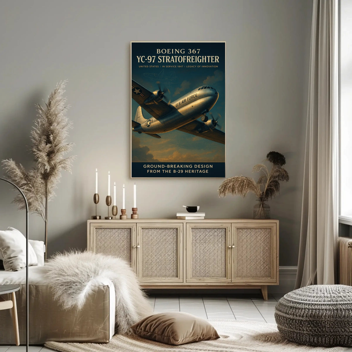 Boeing 367 YC-97 Stratofreighter Poster