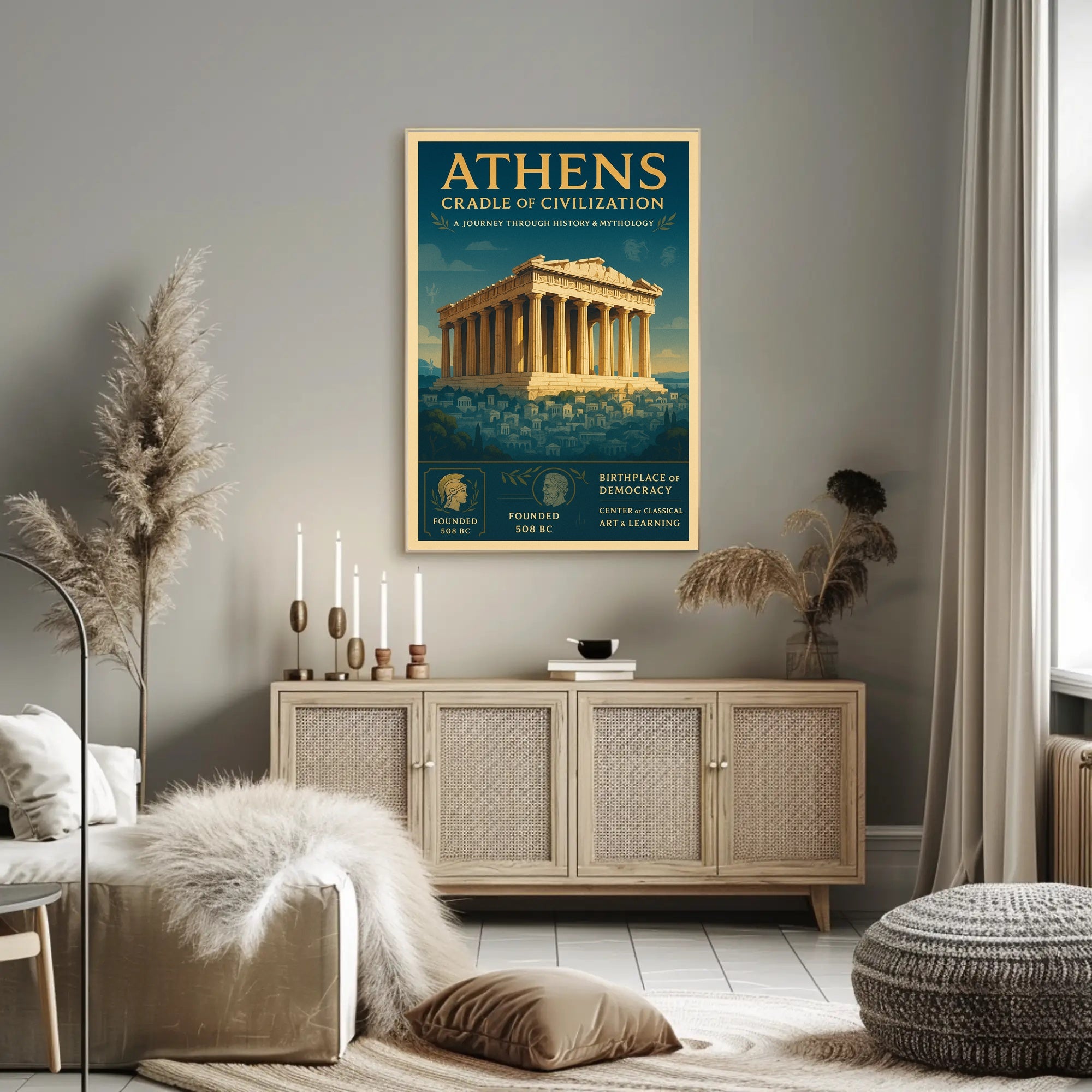 Athens Journey: Exploring Classical Heritage Cultural or Heritage Poster