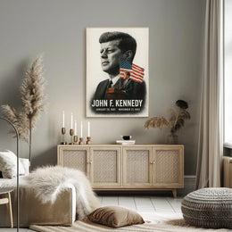John F. Kennedy 35th President of the United States Reflections Poster