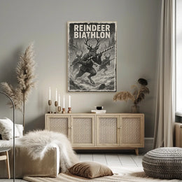 Reindeer Biathlon Poster