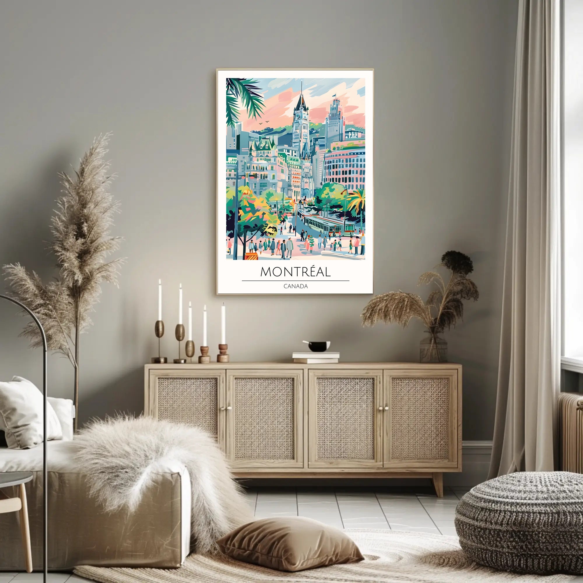 Vibrant Montreal Poster PosterGoat