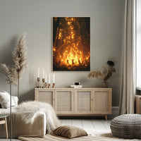 Mystical Forest Ritual Fantasy or Mythology Poster PosterGoat