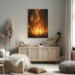 Mystical Forest Ritual Fantasy or Mythology Poster PosterGoat