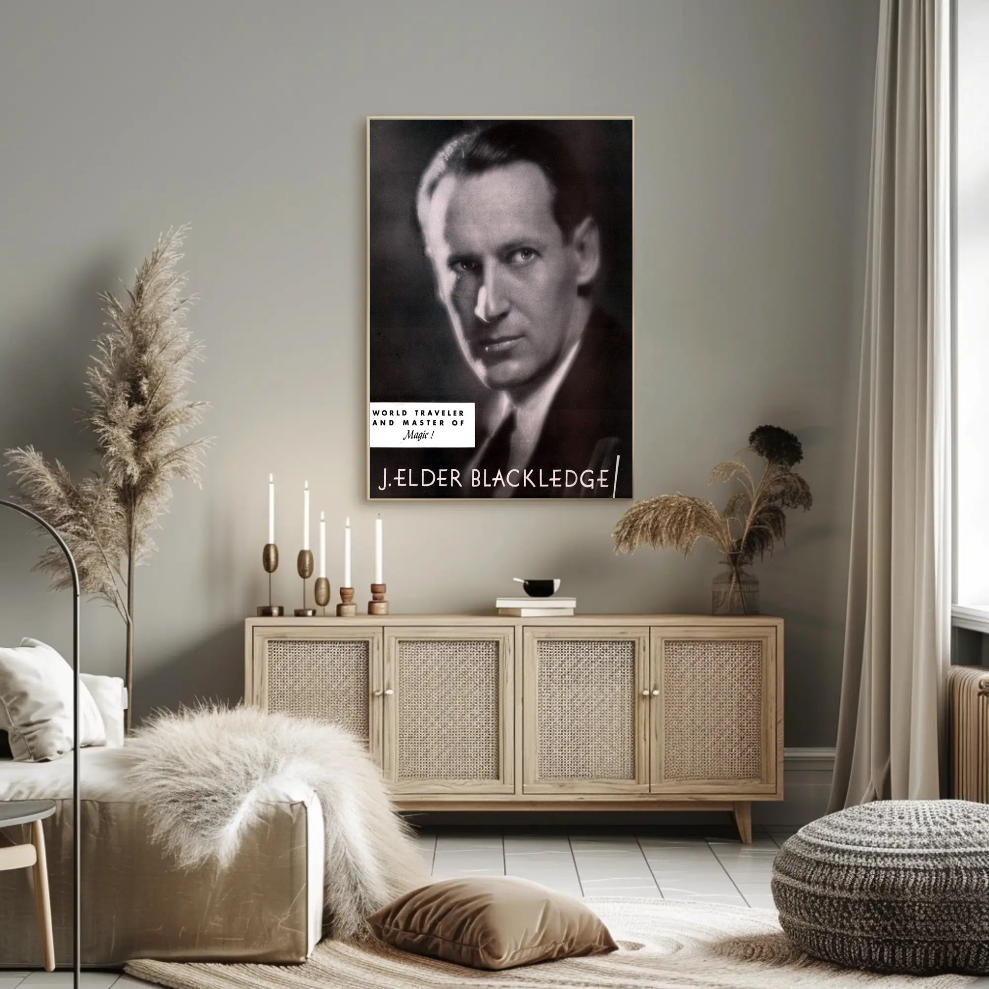 J. Elder Blackledge Magic Travel Historical Poster