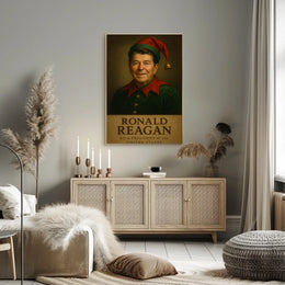 Ronald Reagan Elf Costume Historical Presidential Poster
