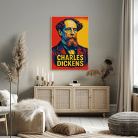 Charles Dickens Portrait Poster