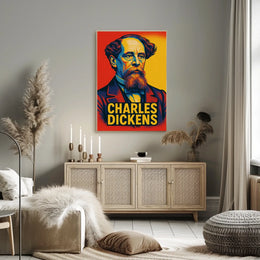 Charles Dickens Portrait Poster