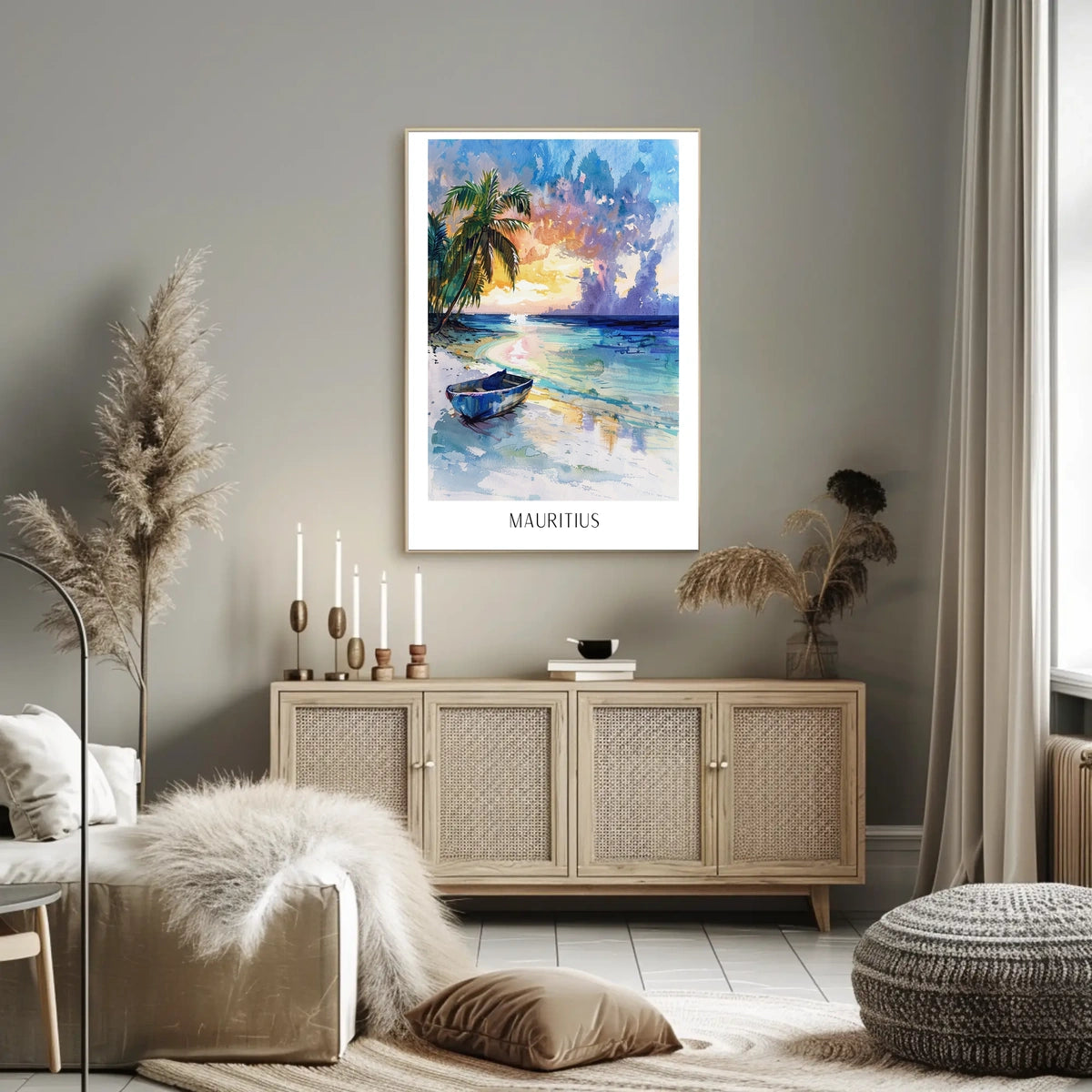 Mauritius Serene Beachscape Poster
