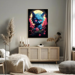 Mystical Feline Fantasy Poster