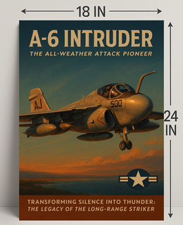 A-6 Intruder Vintage Military Recruitment Poster