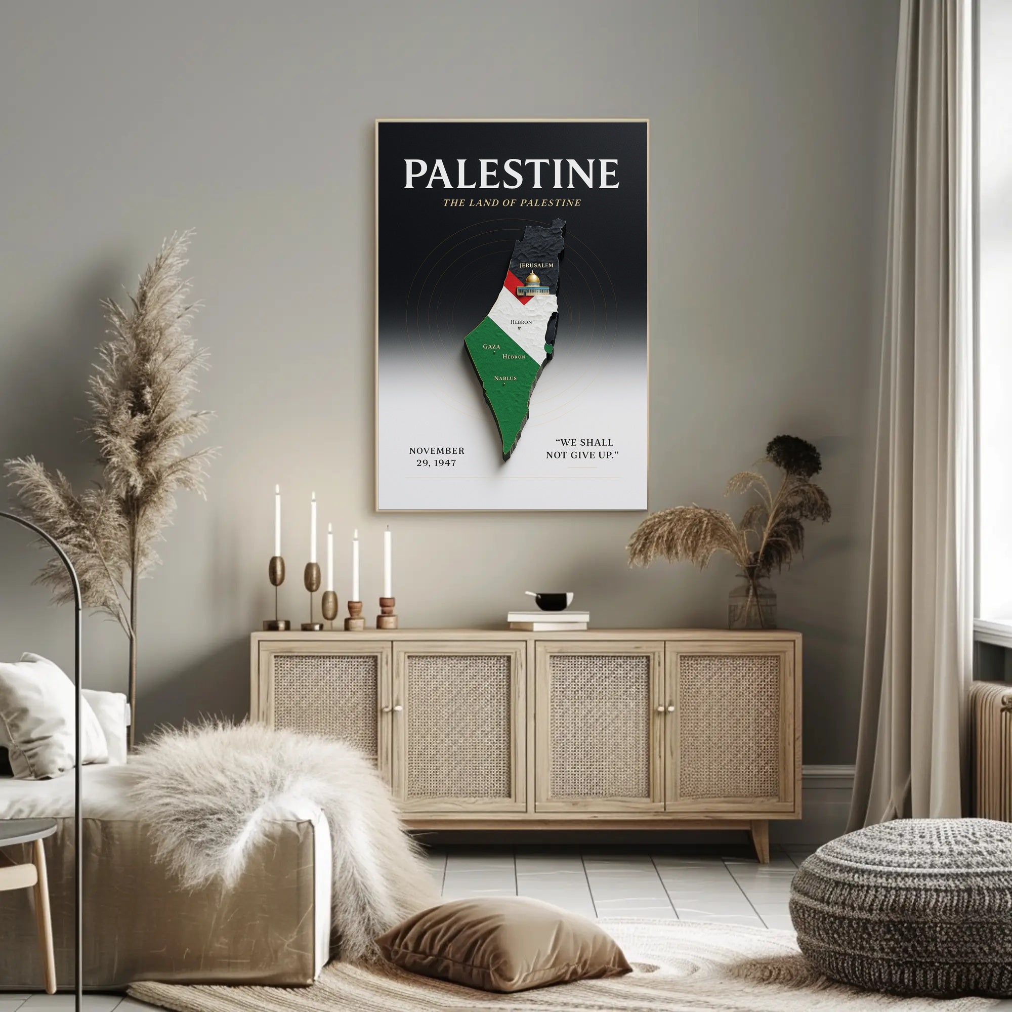 The Land of Palestine Poster PosterGoat
