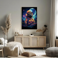 Cosmic Canine Adventure Poster