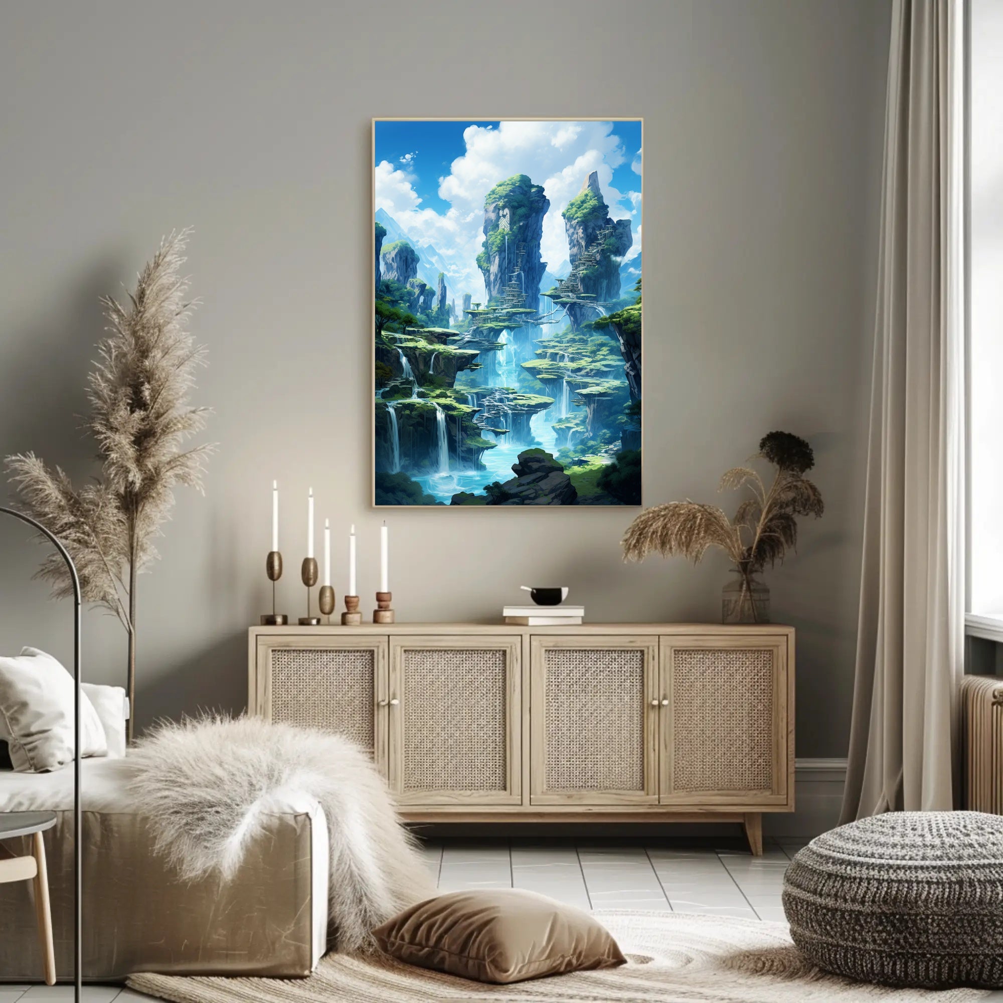 Enchanted Waterfalls Poster