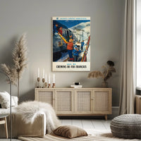 Sunny Winter Holidays With French Poster