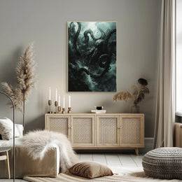 Kraken Unleashed: Epic Sea Creature Poster Art PosterGoat