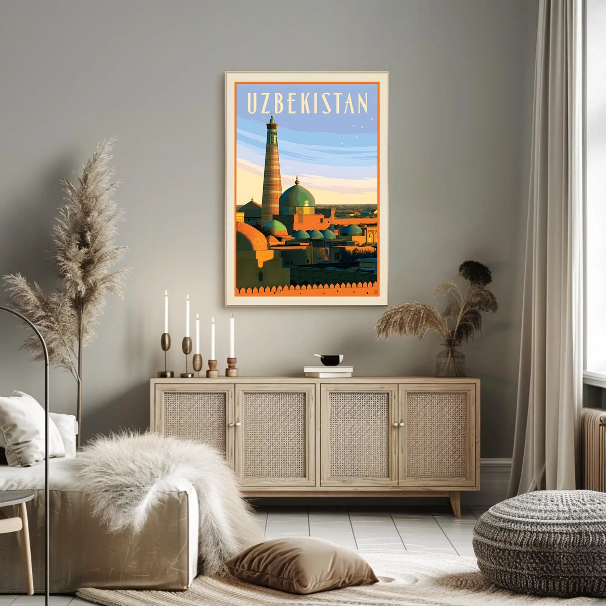Uzbekistan Travel Poster