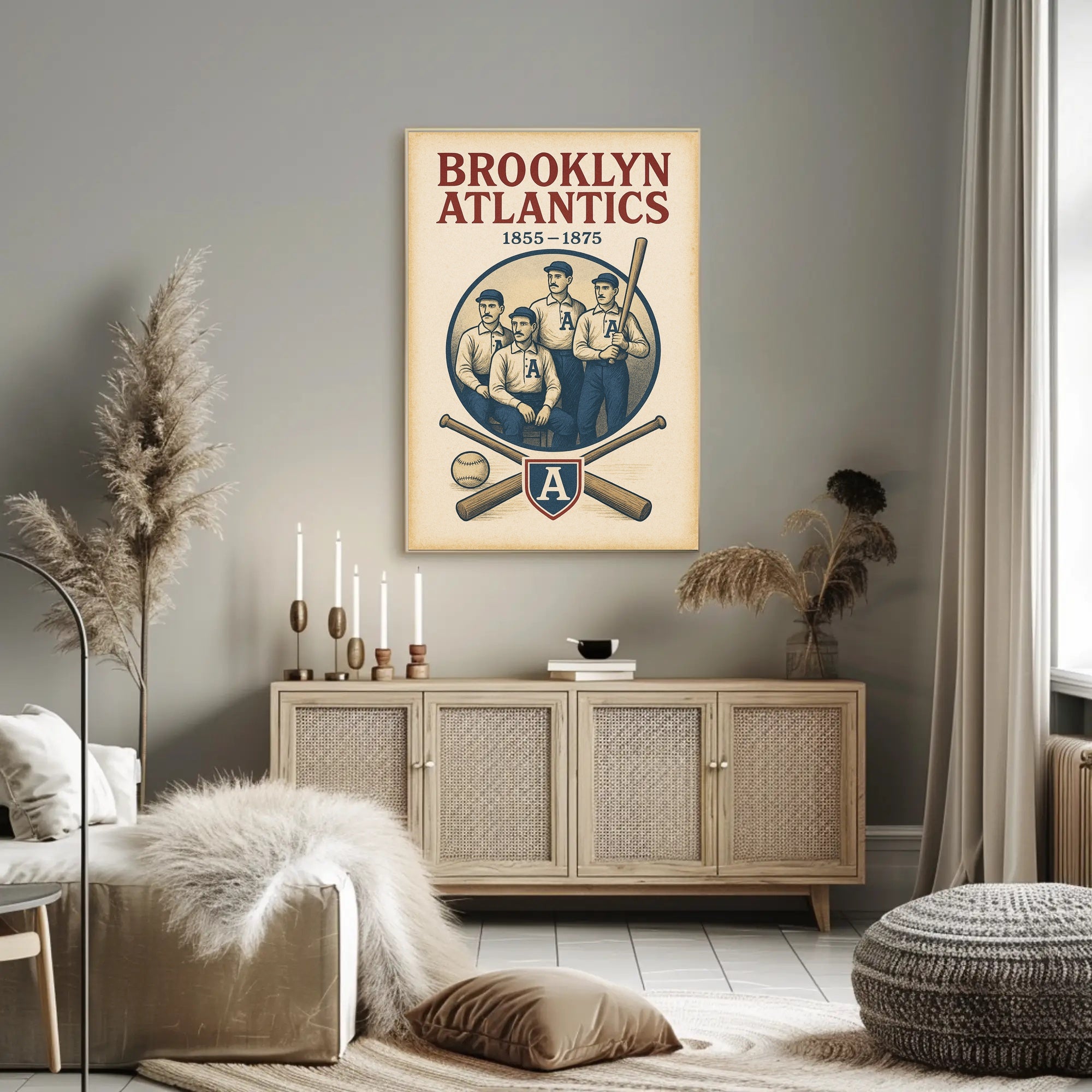 Brooklyn Atlantics Baseball Team Poster PosterGoat