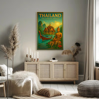 Thailand: The Land of Smiles Travel Poster