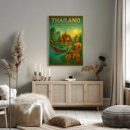 Thailand: The Land of Smiles Travel Poster