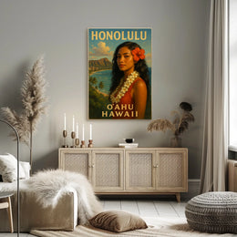 Honolulu Oahu, Hawaii Poster