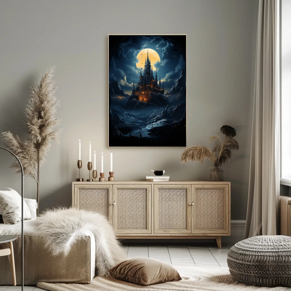 Gothic Castle Fantasy Adventure Art Poster