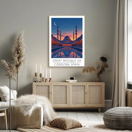 Great Mosque Twilight Serenity Cultural or Heritage Poster