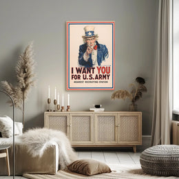 Uncle Sam Military Recruitment Call to Action Poster