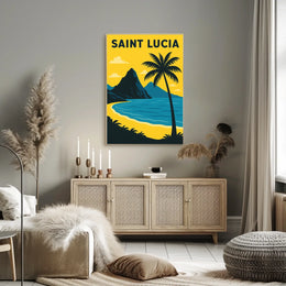 Saint Lucia Paradise Poster