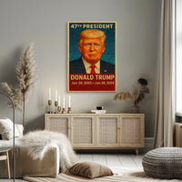Donald Trump 47th President Poster