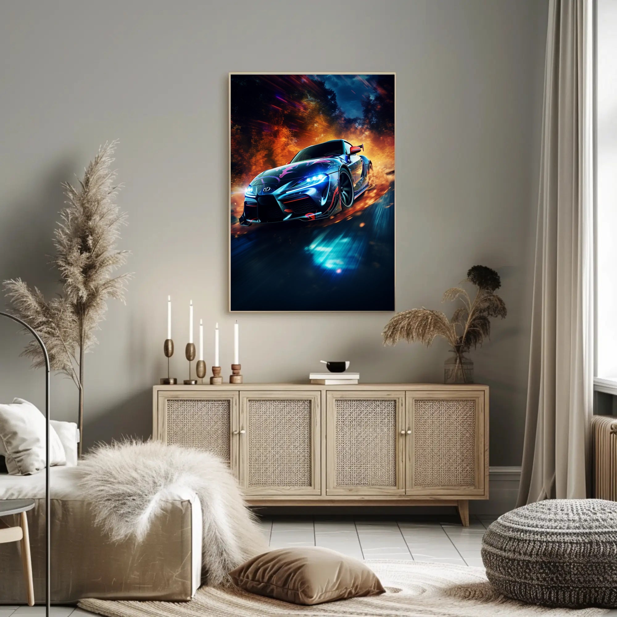 Racing Inferno Poster PosterGoat