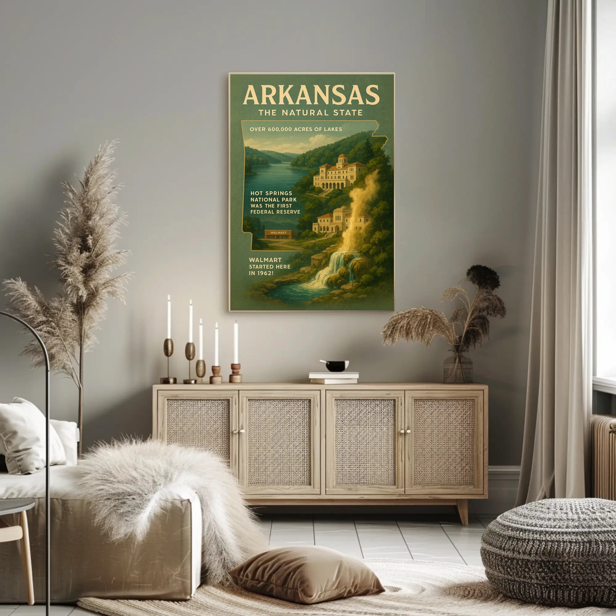 Arkansas The Natural State Poster