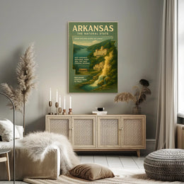 Arkansas The Natural State Poster