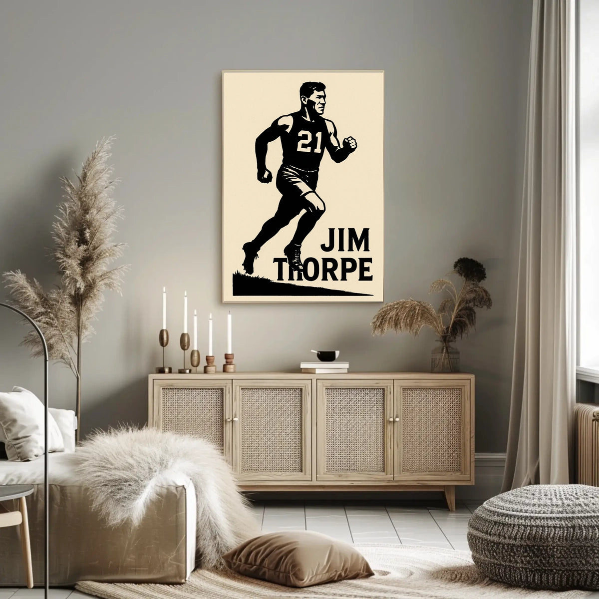 Jim Thorpe Legendary Athlete Poster