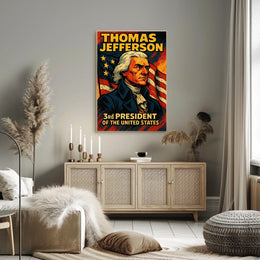 Thomas Jefferson Third President Poster Wall Art Decor