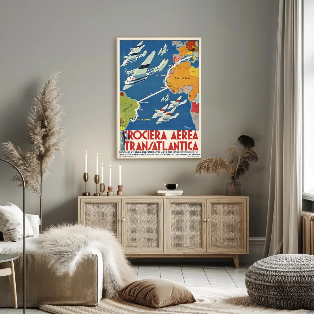 Crociera Aerea Transatlantica Poster