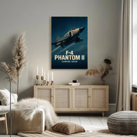 F-4 Phantom II Military Jet Fighter Poster PosterGoat