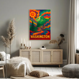 Vibrant Washington Landscape Poster