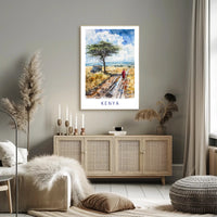 Kenya Savanna Adventure Cultural or Heritage Poster PosterGoat