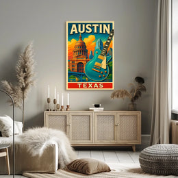 Austin, Texas Vibrant Culture And Poster